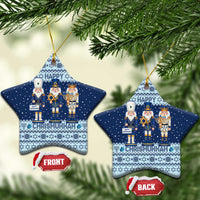 Chrismukkah Nutcracker Ceramic Ornament Funny Hanukkah Xmas Style - Wonder Print Shop