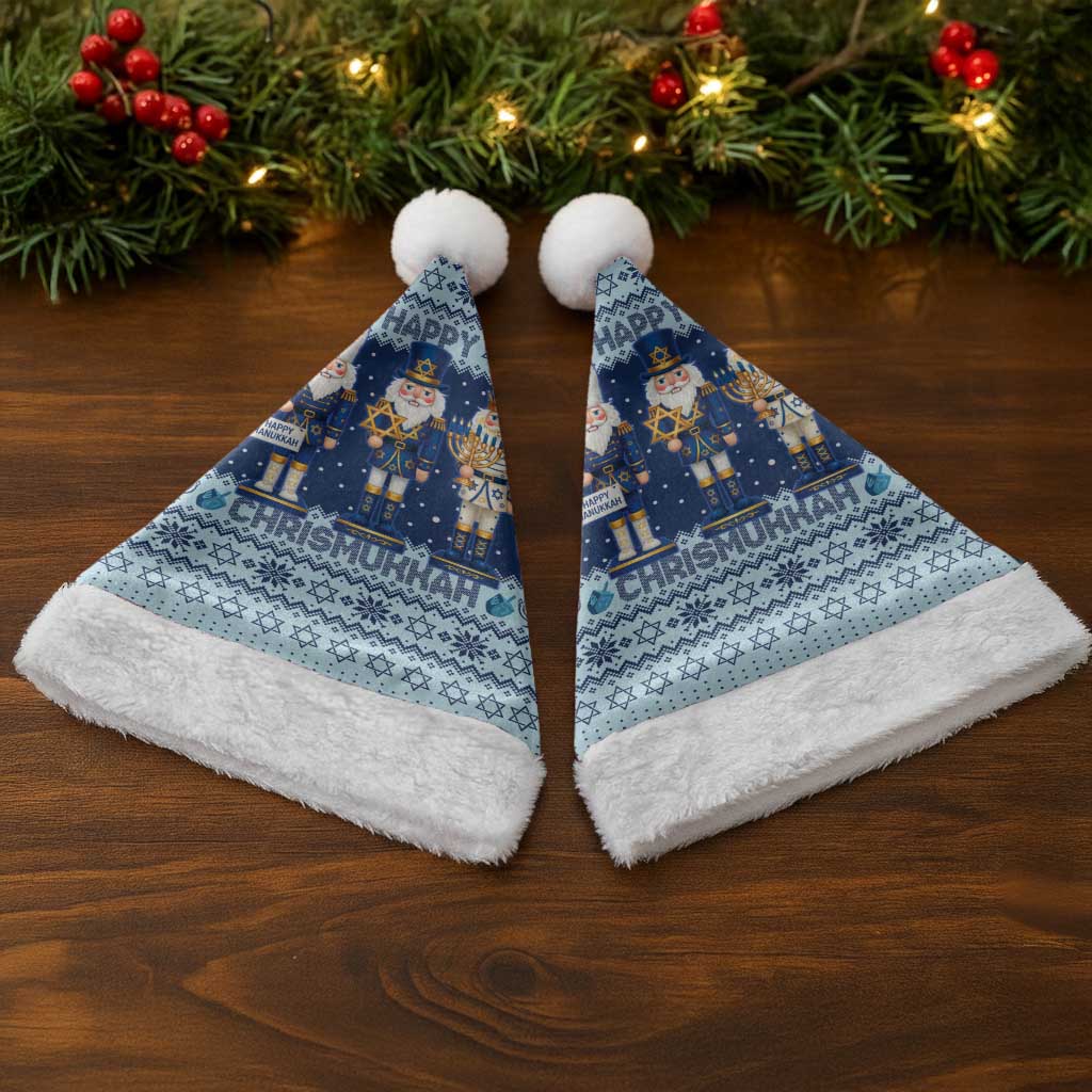 Chrismukkah Nutcracker Christmas Santa Hat Funny Hanukkah Xmas Style - Wonder Print Shop