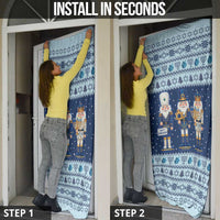 Chrismukkah Nutcracker Door Cover Funny Hanukkah Xmas Style - Wonder Print Shop