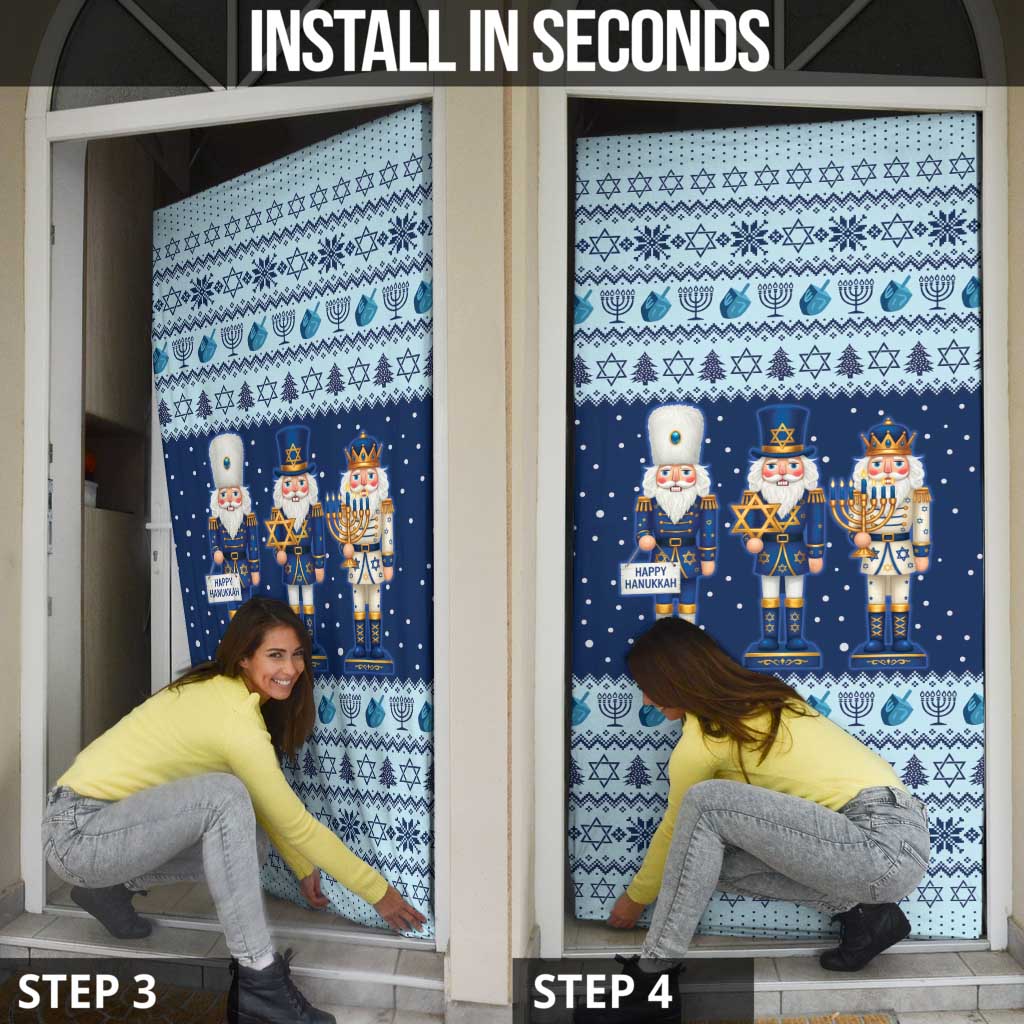 Chrismukkah Nutcracker Door Cover Funny Hanukkah Xmas Style - Wonder Print Shop