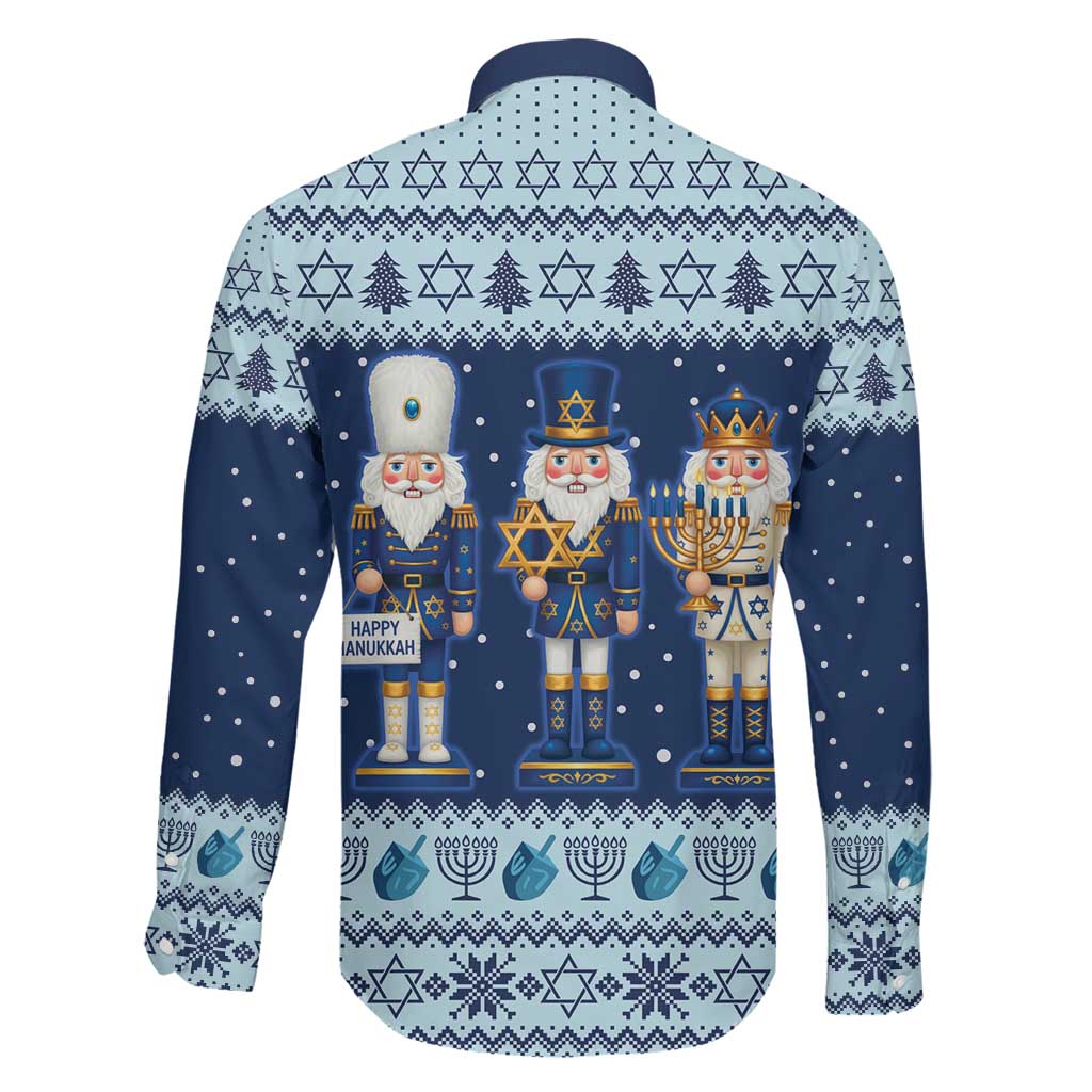 Chrismukkah Nutcracker Family Matching Long Sleeve Bodycon Dress and Hawaiian Shirt Funny Hanukkah Xmas Style - Wonder Print Shop