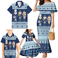 Chrismukkah Nutcracker Family Matching Mermaid Dress and Hawaiian Shirt Funny Hanukkah Xmas Style - Wonder Print Shop
