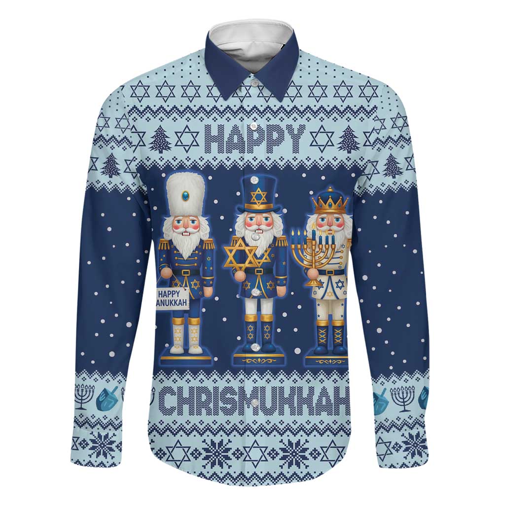 Chrismukkah Nutcracker Family Matching Summer Maxi Dress and Hawaiian Shirt Funny Hanukkah Xmas Style - Wonder Print Shop