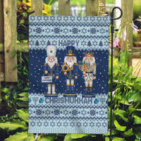 Chrismukkah Nutcracker Garden Flag Funny Hanukkah Xmas Style - Wonder Print Shop