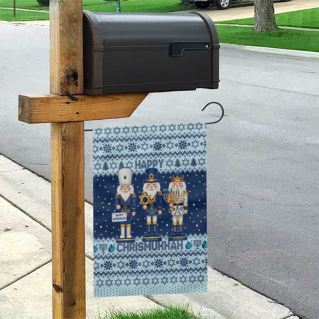 Chrismukkah Nutcracker Garden Flag Funny Hanukkah Xmas Style - Wonder Print Shop