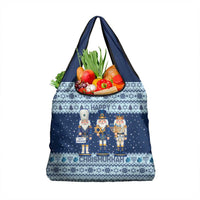 Chrismukkah Nutcracker Grocery Bag Funny Hanukkah Xmas Style - Wonder Print Shop