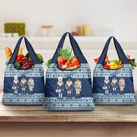 Chrismukkah Nutcracker Grocery Bag Funny Hanukkah Xmas Style - Wonder Print Shop