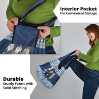 Chrismukkah Nutcracker Grocery Bag Funny Hanukkah Xmas Style - Wonder Print Shop