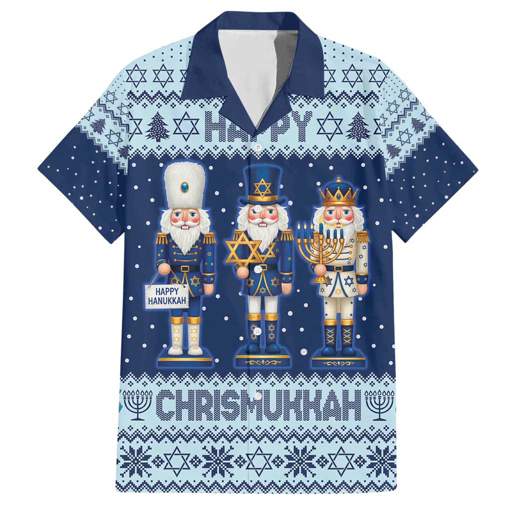 Chrismukkah Nutcracker Hawaiian Shirt Funny Hanukkah Xmas Style - Wonder Print Shop