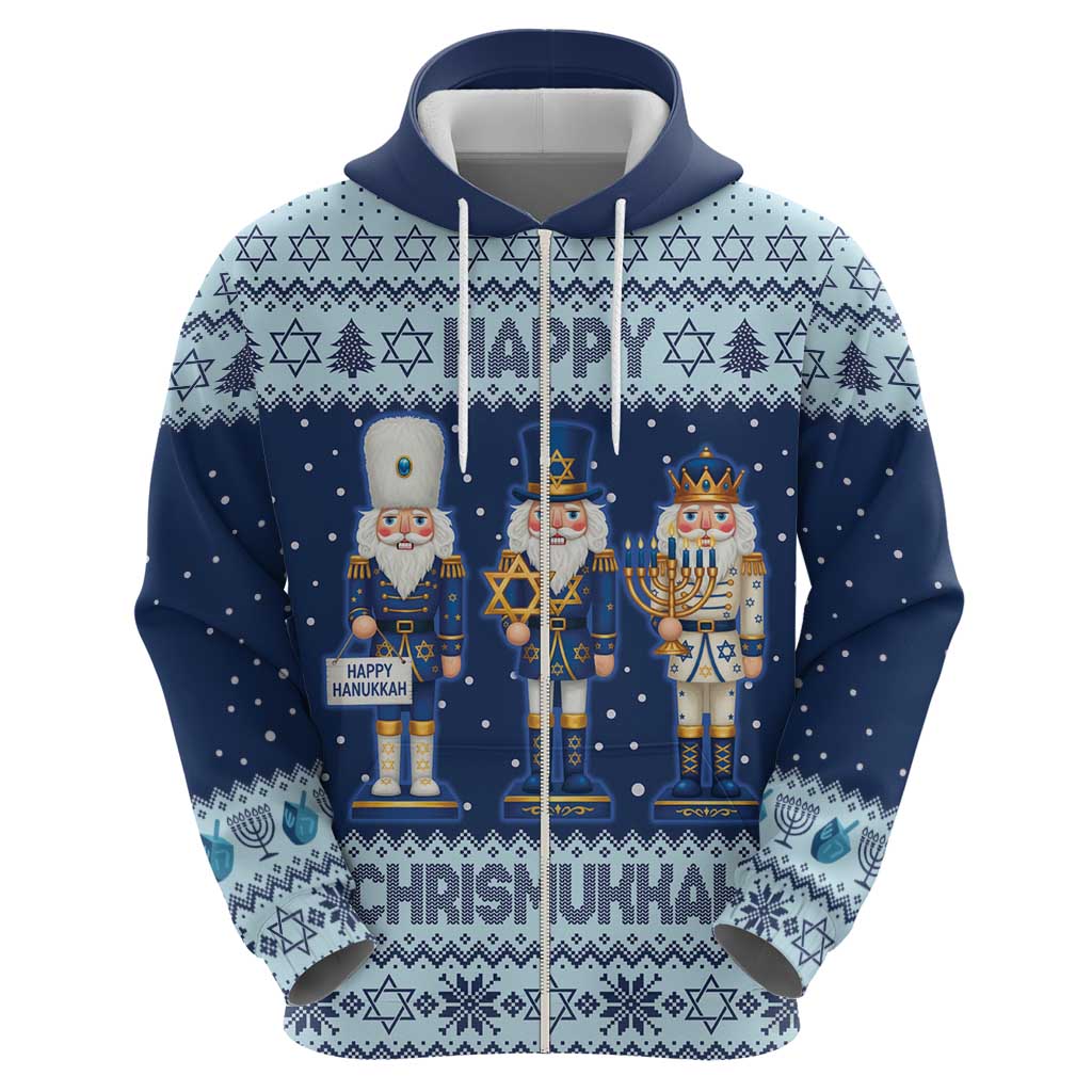 Chrismukkah Nutcracker Hoodie Funny Hanukkah Xmas Style - Wonder Print Shop