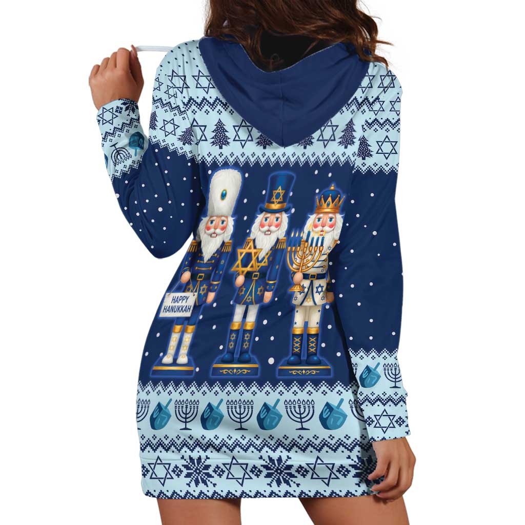 Chrismukkah Nutcracker Hoodie Dress Funny Hanukkah Xmas Style - Wonder Print Shop