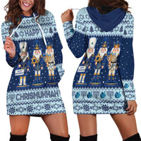 Chrismukkah Nutcracker Hoodie Dress Funny Hanukkah Xmas Style - Wonder Print Shop