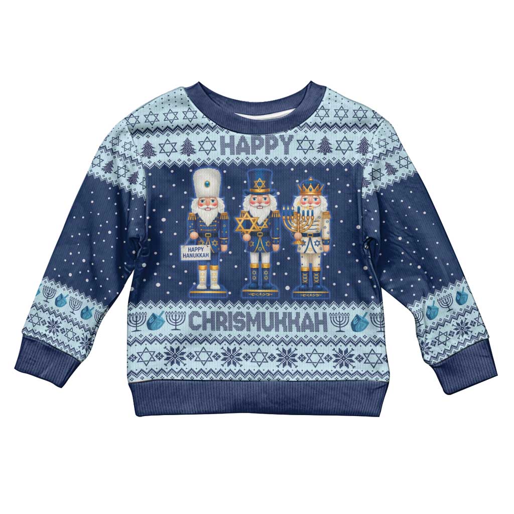 Chrismukkah Nutcracker Kid Ugly Christmas Sweater Funny Hanukkah Xmas Style - Wonder Print Shop