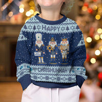 Chrismukkah Nutcracker Kid Ugly Christmas Sweater Funny Hanukkah Xmas Style - Wonder Print Shop