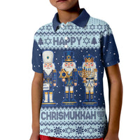 Chrismukkah Nutcracker Kid Polo Shirt Funny Hanukkah Xmas Style - Wonder Print Shop