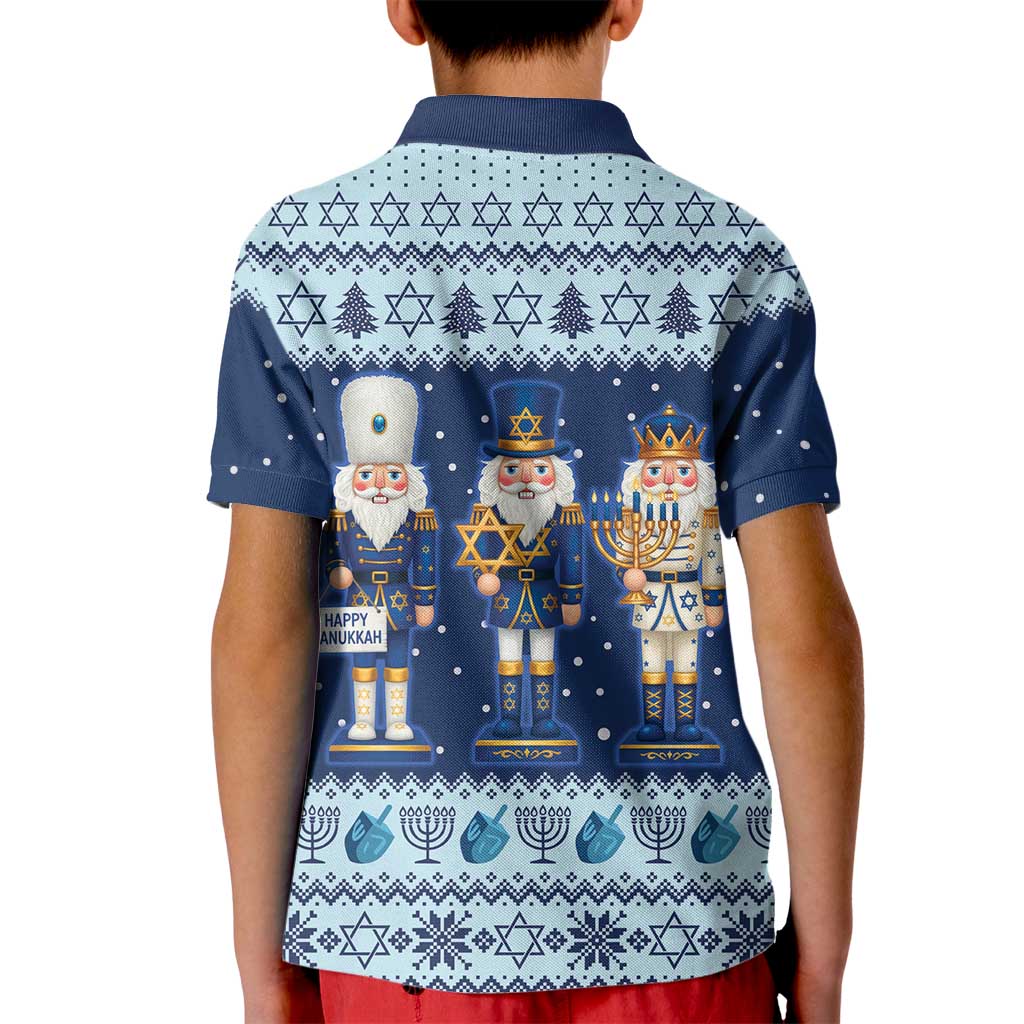 Chrismukkah Nutcracker Kid Polo Shirt Funny Hanukkah Xmas Style - Wonder Print Shop