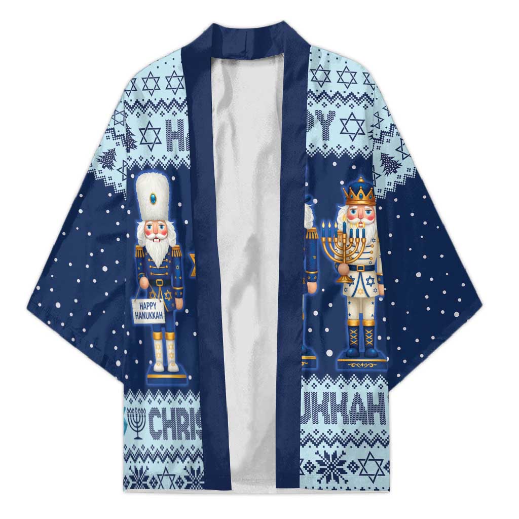 Chrismukkah Nutcracker Kimono Funny Hanukkah Xmas Style - Wonder Print Shop