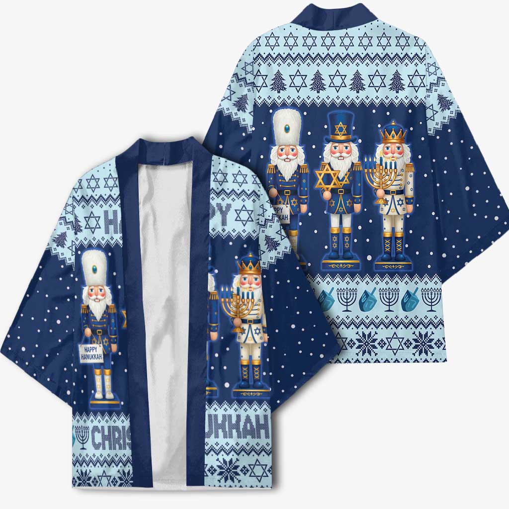 Chrismukkah Nutcracker Kimono Funny Hanukkah Xmas Style - Wonder Print Shop