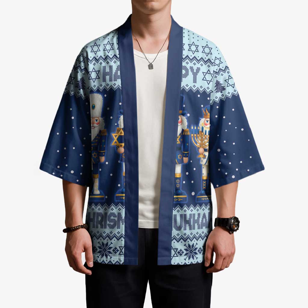 Chrismukkah Nutcracker Kimono Funny Hanukkah Xmas Style - Wonder Print Shop