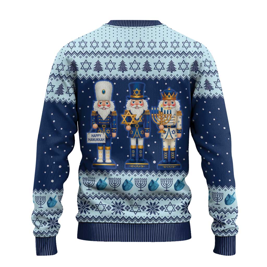 Chrismukkah Nutcracker Ugly Christmas Sweater Funny Hanukkah Xmas Style - Wonder Print Shop