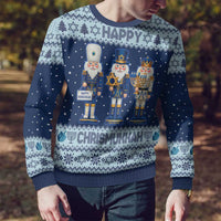 Chrismukkah Nutcracker Ugly Christmas Sweater Funny Hanukkah Xmas Style - Wonder Print Shop