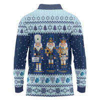 Chrismukkah Nutcracker Long Sleeve Polo Shirt Funny Hanukkah Xmas Style - Wonder Print Shop