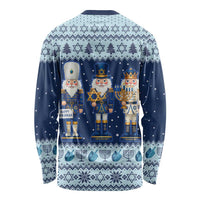 Chrismukkah Nutcracker Long Sleeve Shirt Funny Hanukkah Xmas Style - Wonder Print Shop