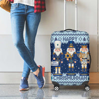Chrismukkah Nutcracker Luggage Cover Funny Hanukkah Xmas Style - Wonder Print Shop