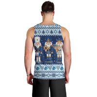 Chrismukkah Nutcracker Men Tank Top Funny Hanukkah Xmas Style - Wonder Print Shop