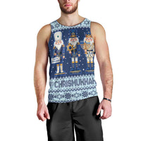 Chrismukkah Nutcracker Men Tank Top Funny Hanukkah Xmas Style - Wonder Print Shop