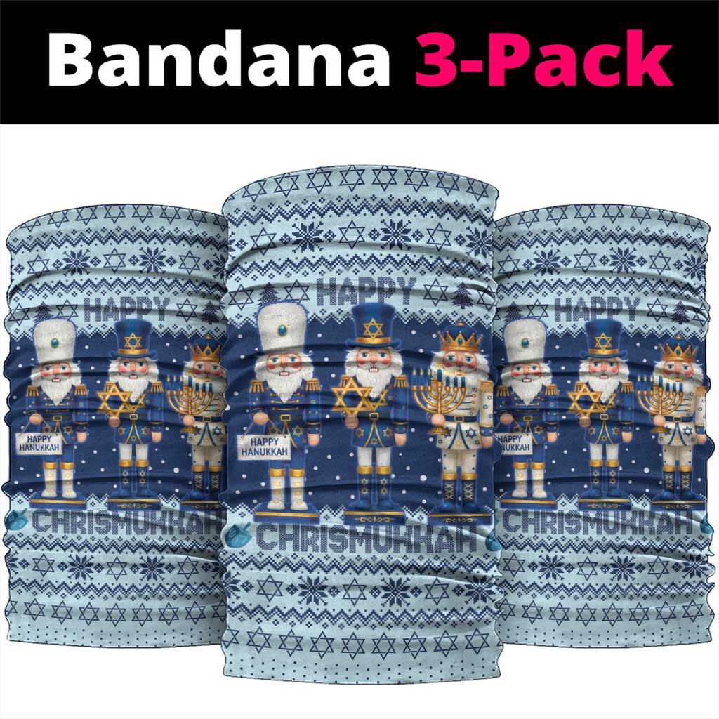 Chrismukkah Nutcracker Neck Gaiter Funny Hanukkah Xmas Style - Wonder Print Shop