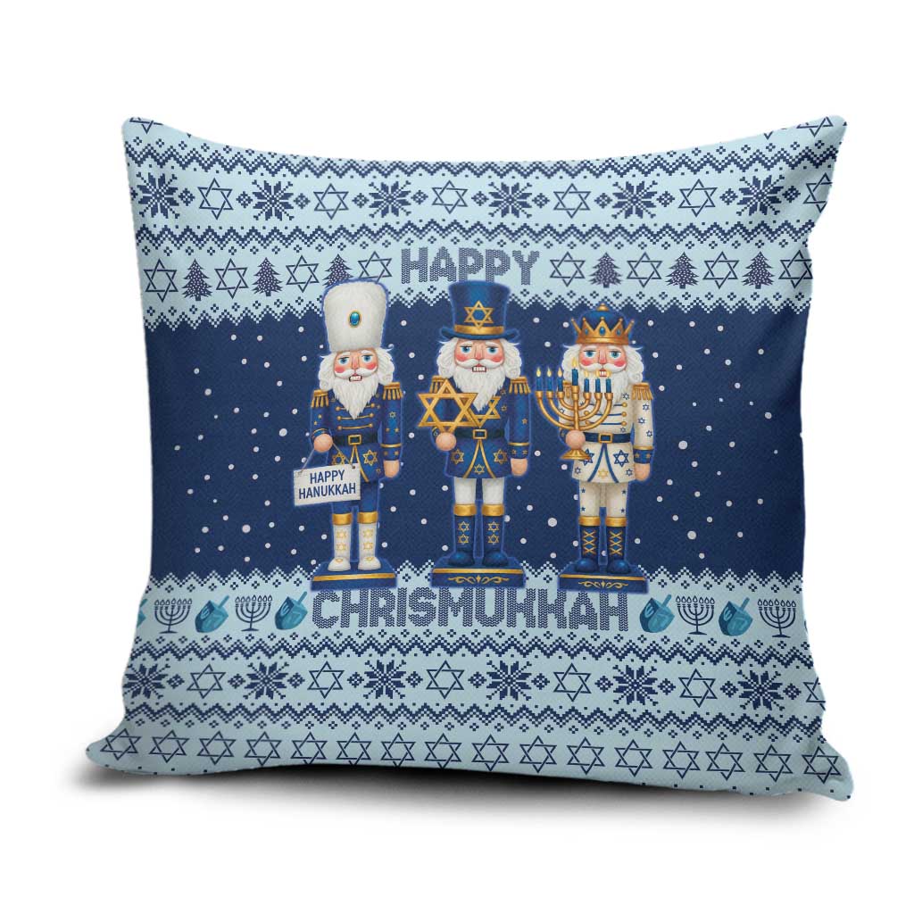 Chrismukkah Nutcracker Pillow Cover Funny Hanukkah Xmas Style - Wonder Print Shop