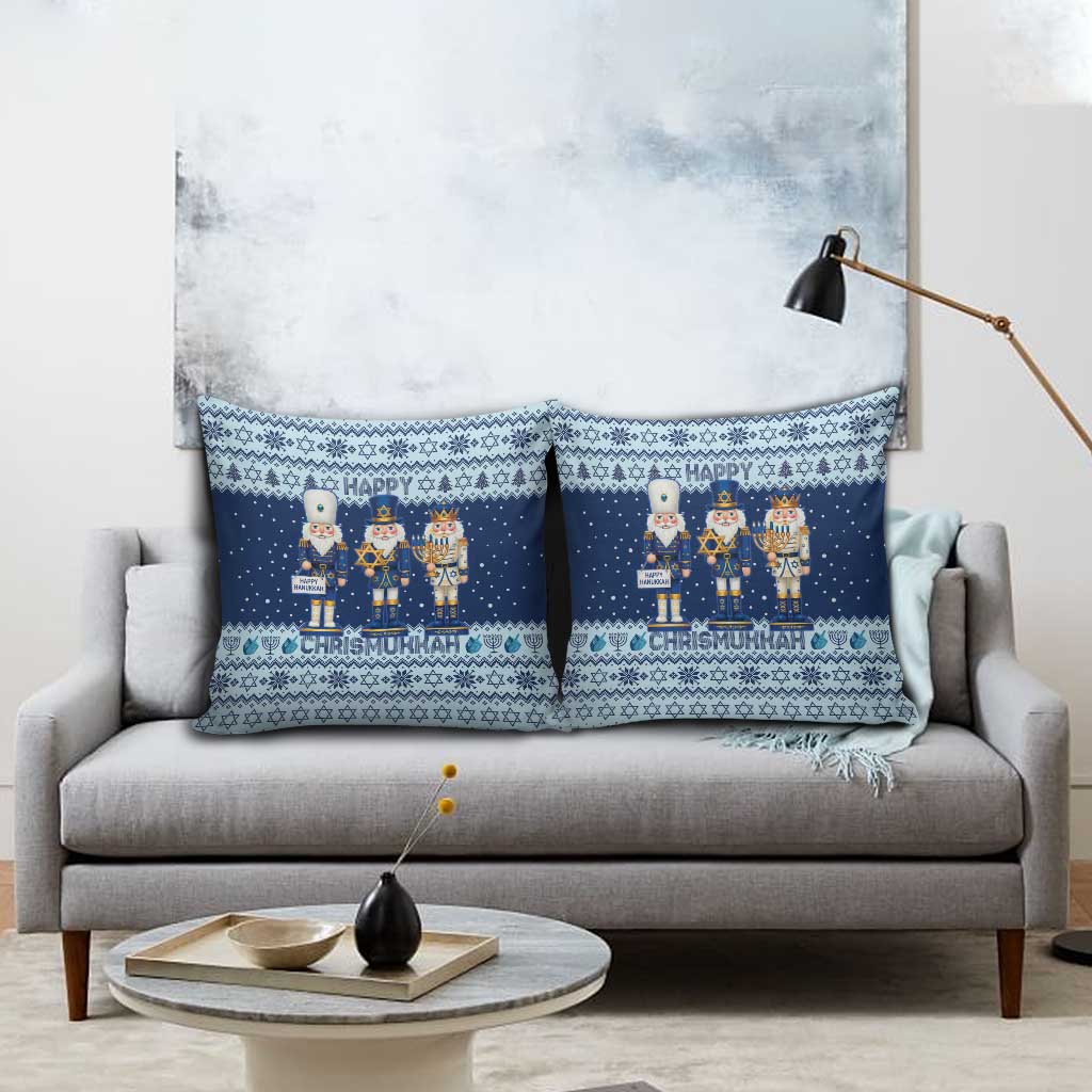 Chrismukkah Nutcracker Pillow Cover Funny Hanukkah Xmas Style - Wonder Print Shop