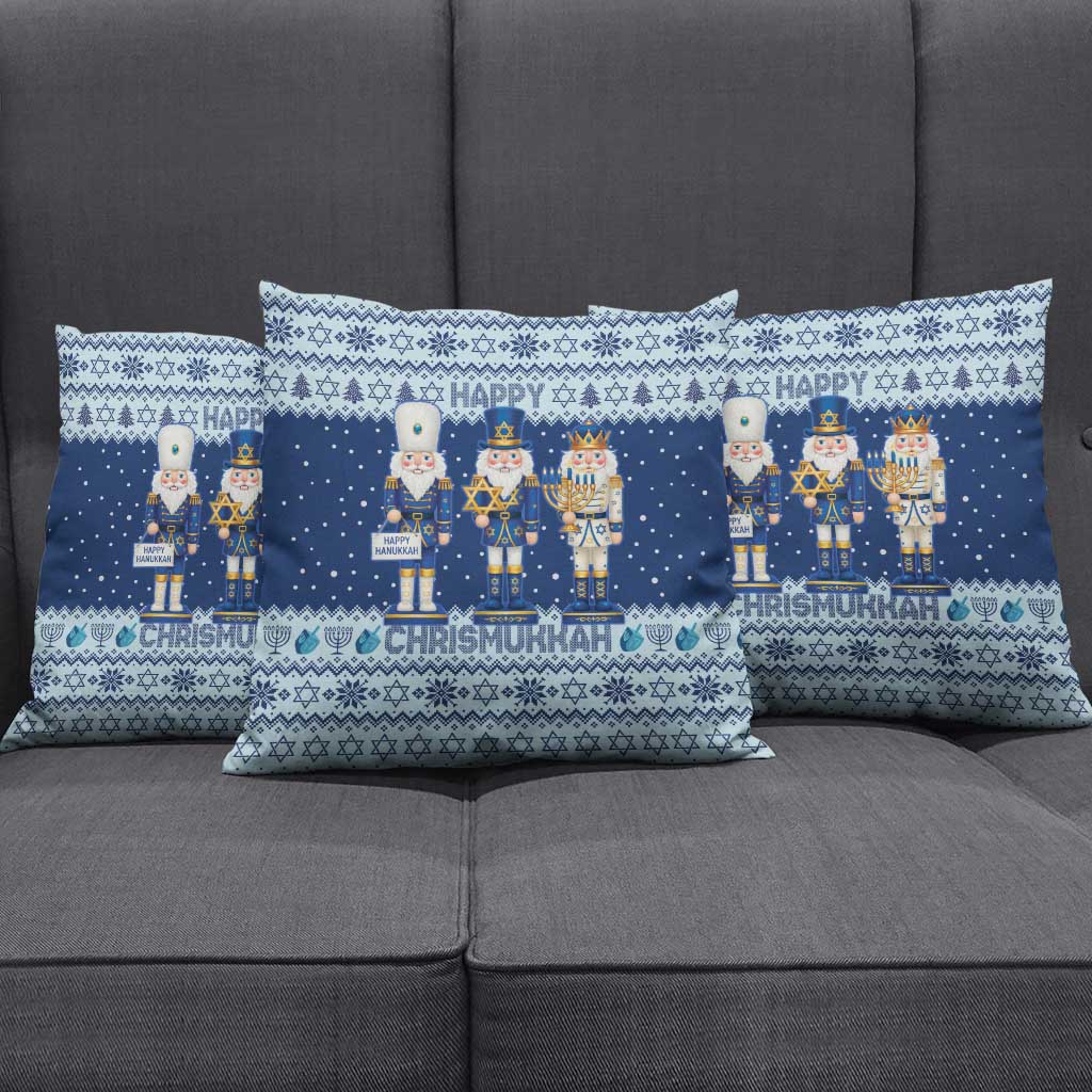 Chrismukkah Nutcracker Pillow Cover Funny Hanukkah Xmas Style - Wonder Print Shop
