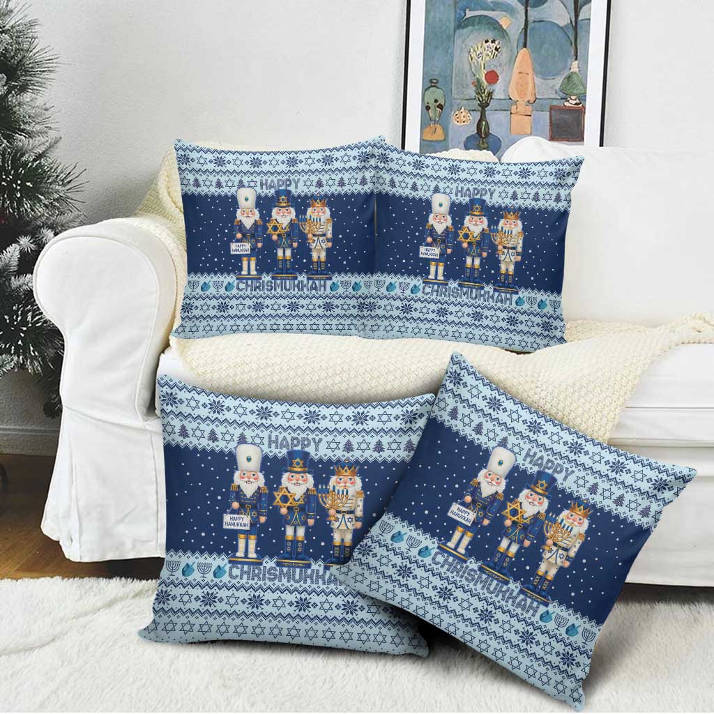 Chrismukkah Nutcracker Pillow Cover Funny Hanukkah Xmas Style - Wonder Print Shop