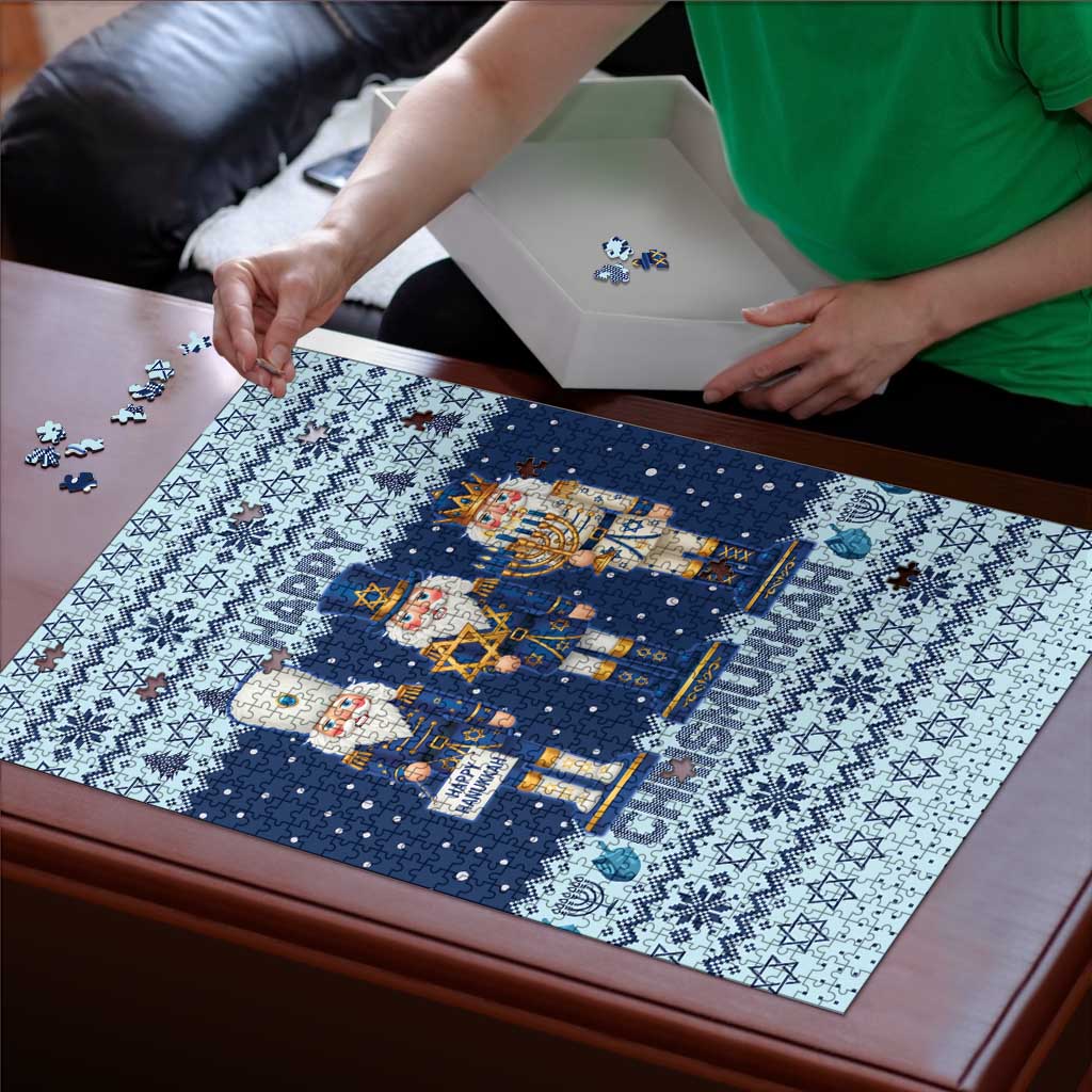 Chrismukkah Nutcracker Puzzle Funny Hanukkah Xmas Style - Wonder Print Shop