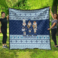 Chrismukkah Nutcracker Quilt Funny Hanukkah Xmas Style - Wonder Print Shop