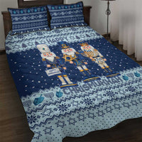 Chrismukkah Nutcracker Quilt Bed Set Funny Hanukkah Xmas Style - Wonder Print Shop