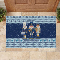 Chrismukkah Nutcracker Rubber Doormat Funny Hanukkah Xmas Style - Wonder Print Shop