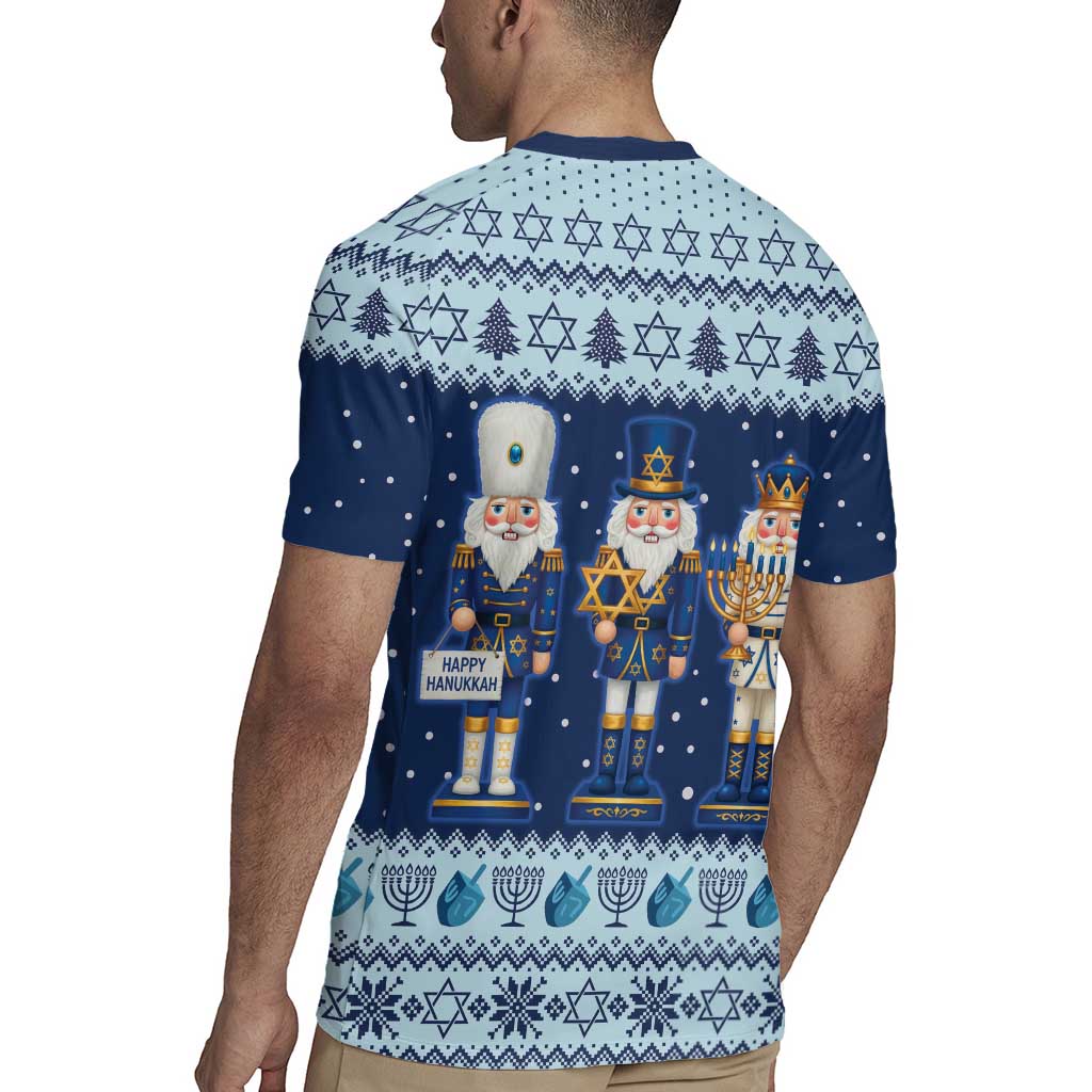Chrismukkah Nutcracker Rugby Jersey Funny Hanukkah Xmas Style - Wonder Print Shop