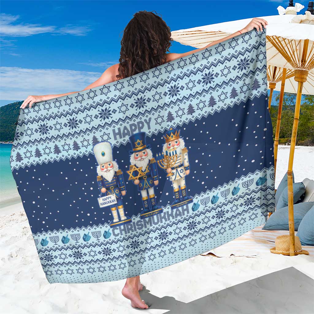 Chrismukkah Nutcracker Sarong Funny Hanukkah Xmas Style - Wonder Print Shop