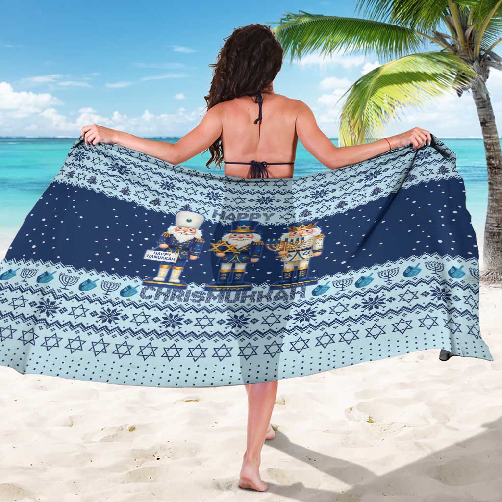 Chrismukkah Nutcracker Sarong Funny Hanukkah Xmas Style - Wonder Print Shop