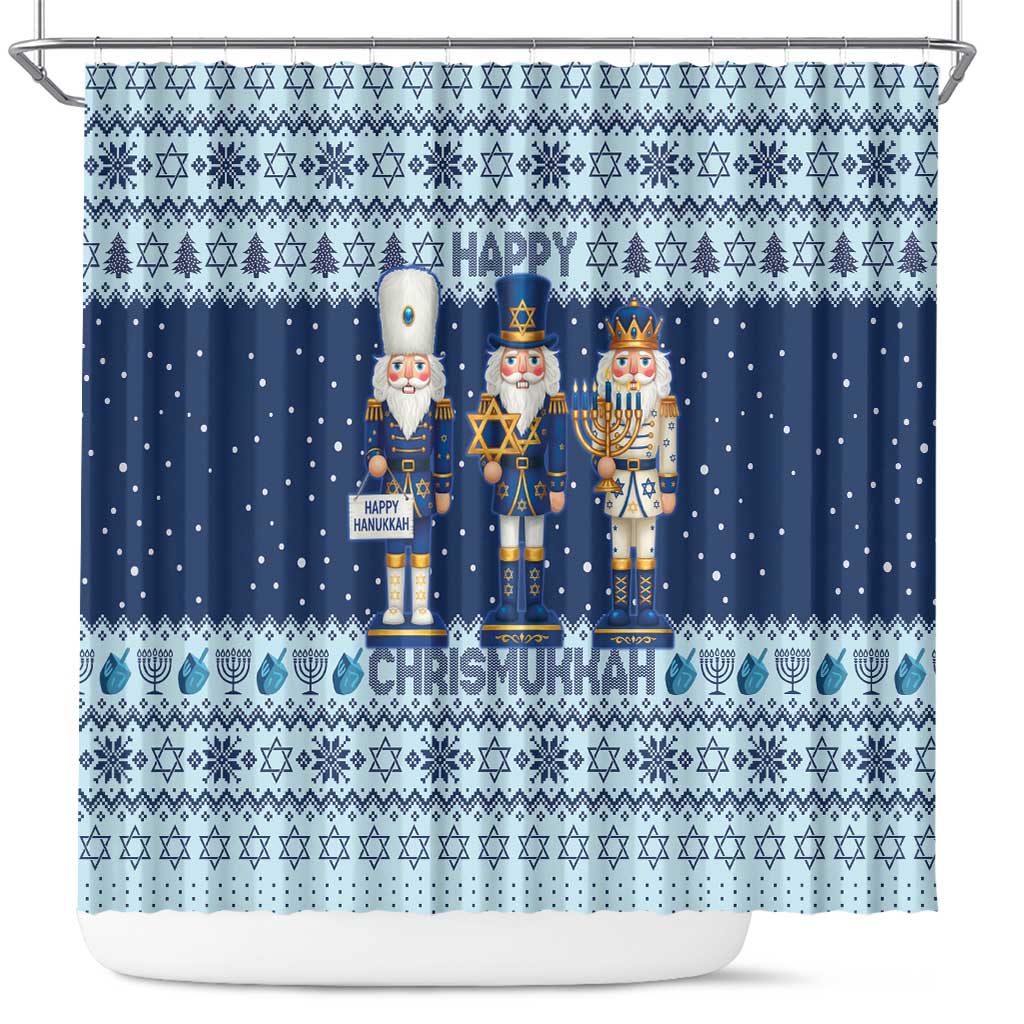 Chrismukkah Nutcracker Shower Curtain Funny Hanukkah Xmas Style - Wonder Print Shop