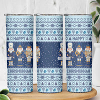 Chrismukkah Nutcracker Skinny Tumbler Funny Hanukkah Xmas Style - Wonder Print Shop
