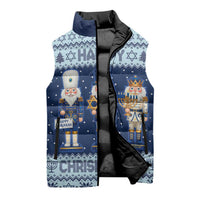 Chrismukkah Nutcracker Sleeveless Puffer Jacket Funny Hanukkah Xmas Style - Wonder Print Shop
