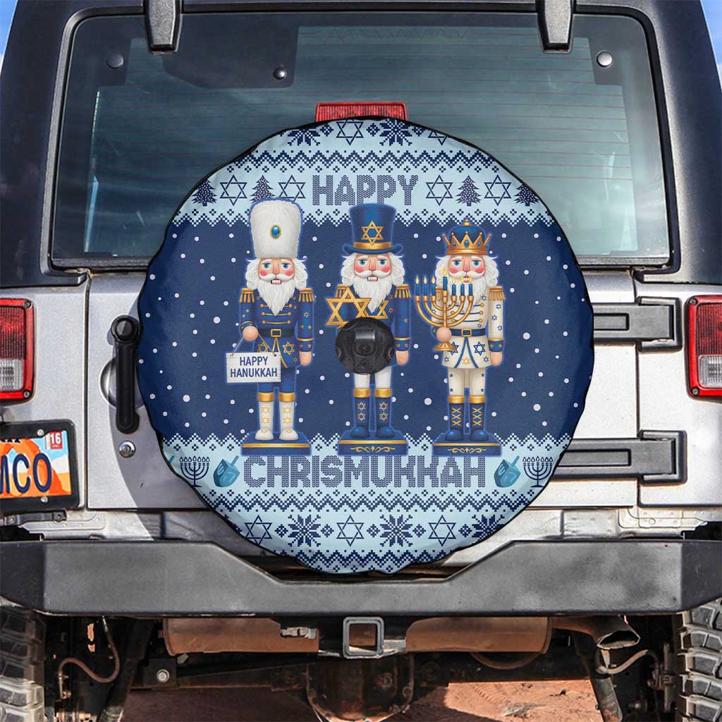 Chrismukkah Nutcracker Spare Tire Cover Funny Hanukkah Xmas Style - Wonder Print Shop