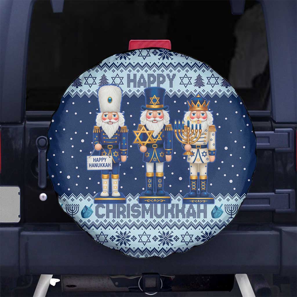 Chrismukkah Nutcracker Spare Tire Cover Funny Hanukkah Xmas Style - Wonder Print Shop