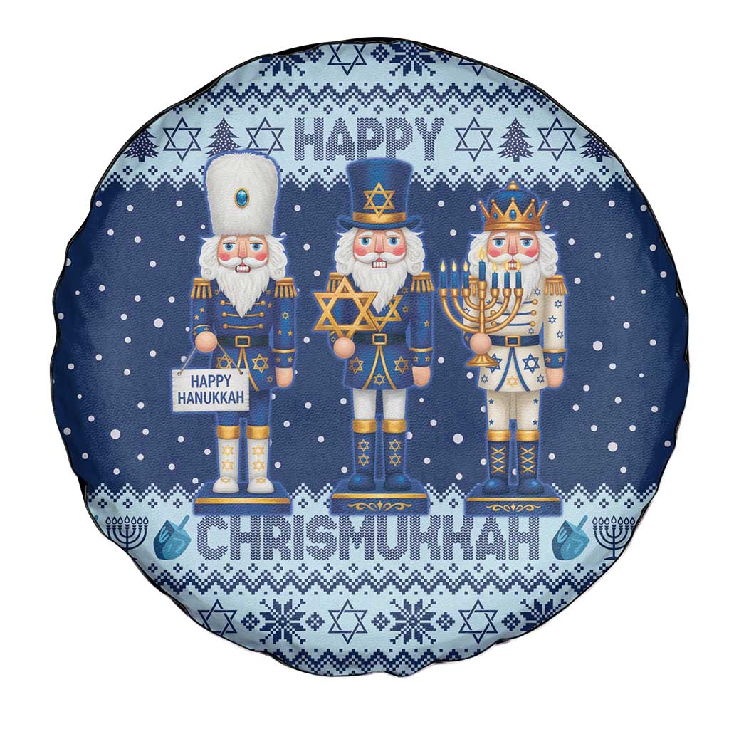 Chrismukkah Nutcracker Spare Tire Cover Funny Hanukkah Xmas Style - Wonder Print Shop