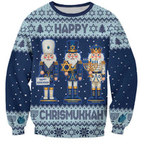 Chrismukkah Nutcracker Sweatshirt Funny Hanukkah Xmas Style - Wonder Print Shop