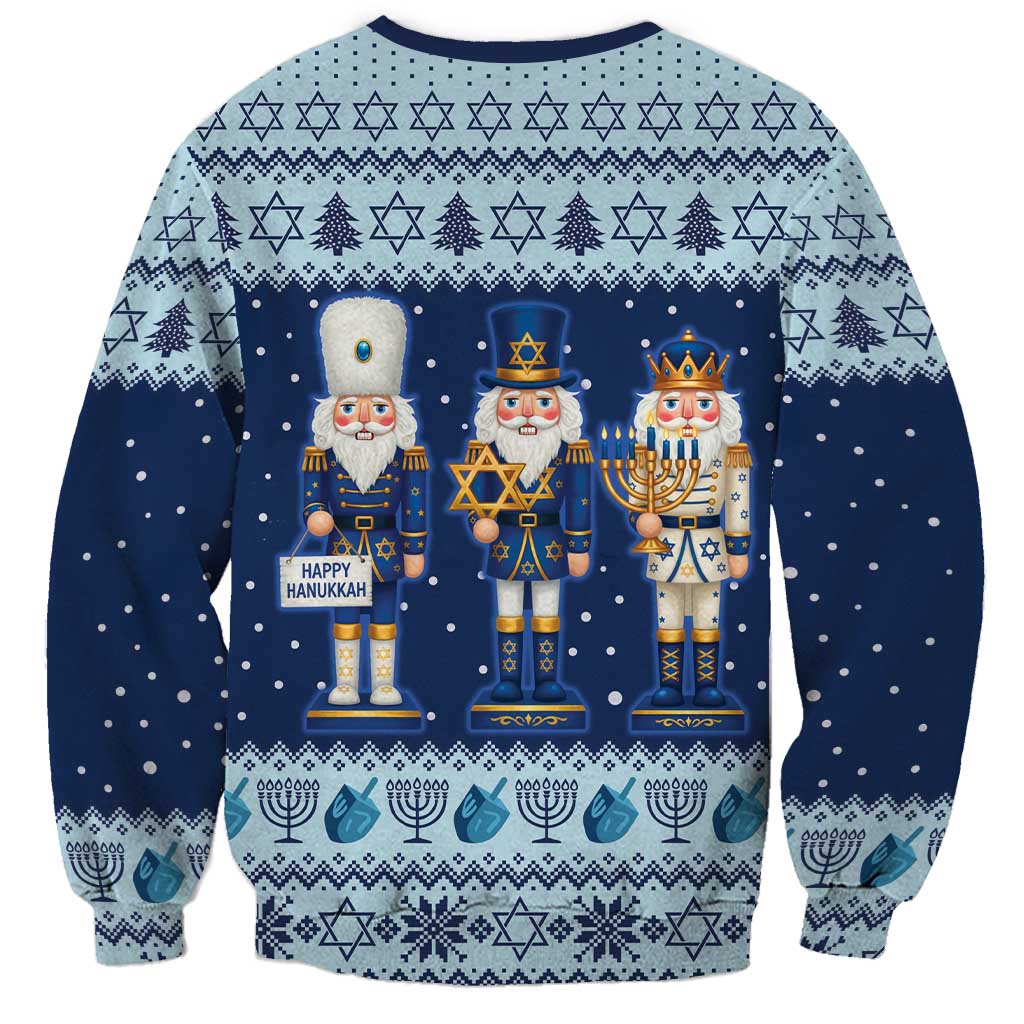 Chrismukkah Nutcracker Sweatshirt Funny Hanukkah Xmas Style - Wonder Print Shop